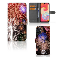 Samsung Galaxy A04e Wallet Case met Pasjes Vuurwerk - thumbnail