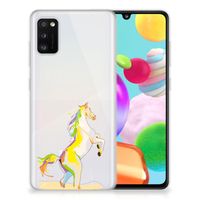 Samsung Galaxy A41 Telefoonhoesje met Naam Horse Color - thumbnail