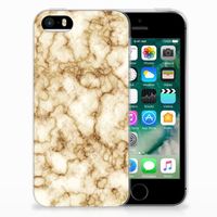 Apple iPhone SE | 5S TPU Siliconen Hoesje Marmer Goud