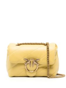 PINKO mini sac porté épaule Love Puff - Jaune