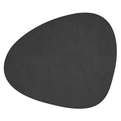 LIND DNA Placemat Hippo - Leer - Black Anthracite - 44 x 37 cm LIND DNA Placemat Hippo - Leer - Black Anthracite - 44 x 37 cm