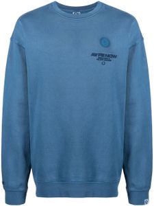 AAPE BY *A BATHING APE® sweat à logo brodé - Bleu