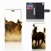 Sony Xperia Z3 Telefoonhoesje met Pasjes Design Cowboy