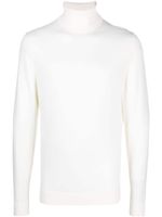 Calvin Klein logo-embroidered wool jumper - Blanc - thumbnail