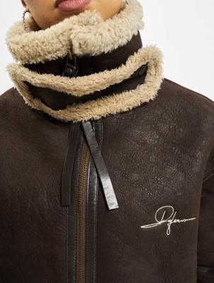 De Ferro / leren jas Brown Lam in bruin De Ferro / leren jas Brown Lam in bruin