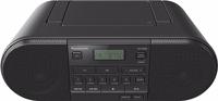 Panasonic RX-D500EG-K CD Boom Box (Radio FM, CD Player, Werkt op netstroom en batterijen, Sleep Timer) zwart