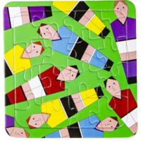 Lg-imports Legpuzzel Voetballers Junior Karton 16 Stukjes