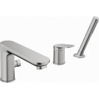 Duravit Wave Badmengkraan - 3-gats - 2 functies - voorsprong 20cm - RVS geborsteld wa5260000070 - thumbnail