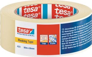 Tesa Afplakband | licht gecrêpt | lichtbeige | lengte 50 m | breedte 38 mm | wiel | 8 stuks - 04323-00043-00 04323-00043-00