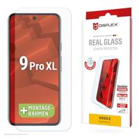 Displex Beschermglas 2D/Clear (10H) voor Google Pixel 9 Pro XL, Eco-montageframe, gehard glas, krasbestendige beschermfolie, hoesvriendelijk