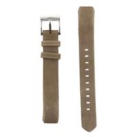 By Qubix - Lederen bandje Compatible met Fitbit Alta - Bruin - Compatible fitbit bandje