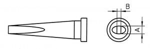 Weller LT-K Soldeerpunt Beitelvorm, lang Grootte soldeerpunt 1.2 mm Inhoud: 1 stuk(s)