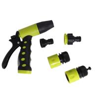 Pro Garden Tuinsproeier set 4-delig - spuit/sproeipistool met aansluitstukken - 14 cm - Broeskoppen