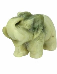 Olifant van Edelsteen donkere Jade