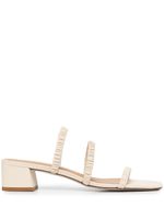 Reformation mules Assunta 35 mm à brides - Tons neutres