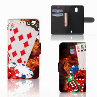 Nokia 2 Wallet Case met Pasjes Casino