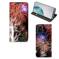 OnePlus Nord N10 5G Hippe Standcase Vuurwerk - thumbnail