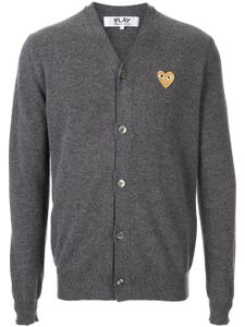 Comme Des Garçons Play cardigan à logo brodé - Gris