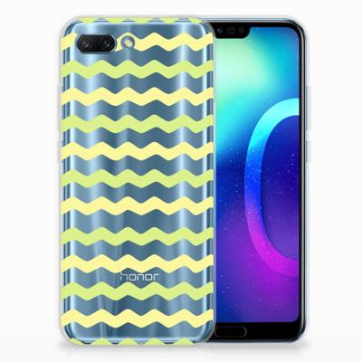 Huawei Honor 10 TPU bumper Waves Yellow