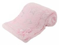 Soft Touch dekentje sterren 75 x 100 cm polyester roze