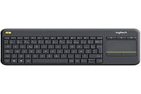 Logitech K400 Plus Keyboard, France Wireless Touch, Black, 920-007129