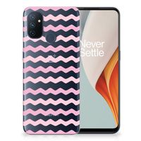 OnePlus Nord N100 TPU bumper Waves Roze