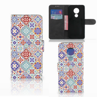 Motorola Moto G7 Power Bookcase Tiles Color