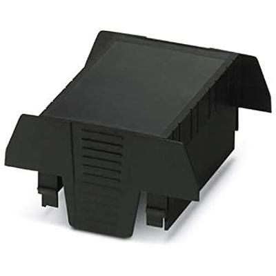 PHOENIX CONTACT EH 70 F-C DS/ABS BK9005 draagrailbehuizing, bovendeel, plat ontwerp, aansluiting aan beide zijden, 70,1 mm breedte, 74,65 mm hoogte, 36,95 mm diepte, zwart, 10 stuks