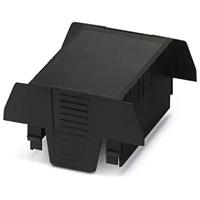 PHOENIX CONTACT EH 70 F-C DS/ABS BK9005 draagrailbehuizing, bovendeel, plat ontwerp, aansluiting aan beide zijden, 70,1 mm breedte, 74,65 mm hoogte, 36,95 mm diepte, zwart, 10 stuks