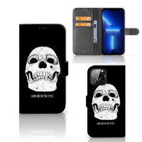 Telefoonhoesje met Naam iPhone 13 Pro Max Skull Eyes