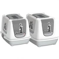 Kattenbak Trendy M 50 x 39 x 39 cm Flamingo Wit