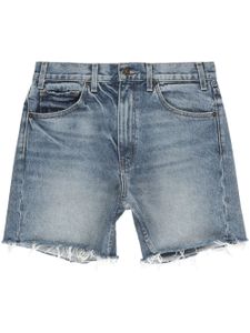 Nili Lotan short en jean à taille haute - Bleu