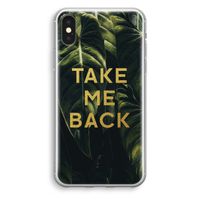 Take me back: iPhone X Transparant Hoesje - thumbnail