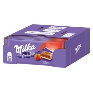 Milka - Aardbei - 22x 100g