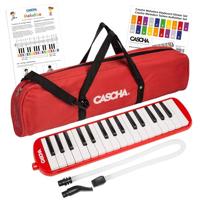 CASCHA Melodica Red (incl. koffer en mondstuk)