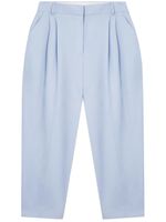 Stella McCartney pantalon court à design plissé - Bleu