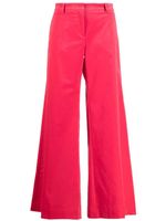 Alberto Biani pantalon palazzo à plis marqués - Rose