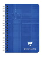 Notitieboek Clairefontaine A7+ 95x140 ruit 5x5 100blz 90gr assorti