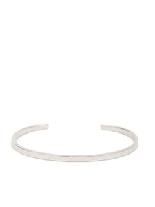 MM6 Maison Margiela bracelet à logo Numeric gravé - Argent