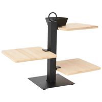 3-laagse etagere - bamboe - 27 cm - thumbnail