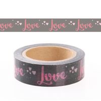 Washi plakband met hartjes   -