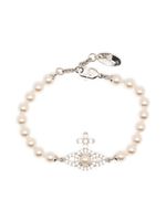 Vivienne Westwood bracelet Olympia serti de perles artificielles - Blanc - thumbnail