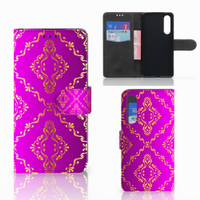 Wallet Case Huawei P30 Barok Roze - thumbnail