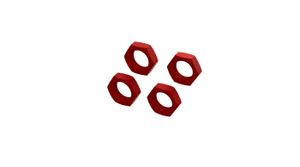 Aluminum Wheel Nut 24mm (Red) (4) (ARA310929)