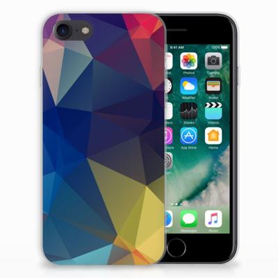 iPhone SE 2022 | SE 2020 | 8 | 7 TPU Hoesje Polygon Dark iPhone SE 2022 | SE 2020 | 8 | 7 TPU Hoesje Polygon Dark