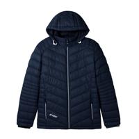 Gewatteerde herenjas met capuchon, nachtbl 60