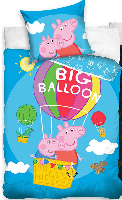 Peppa Pig Dekbedovertrek Big Balloon 140 x 200 cm katoen - thumbnail