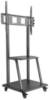 Manhattan 461665 flat panel vloer standaard Portable flat panel floor stand Zwart 2,54 m (100 ) - thumbnail