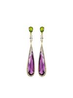 Anabela Chan boucles d'oreilles Shard en or vermeil 18ct - Violet