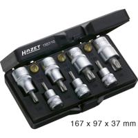 Hazet 1557/10 Dopsleutel-bitinzetset 1/4 (6.3 mm), 1/2 (12.5 mm), 3/8 (10 mm) 10-delig